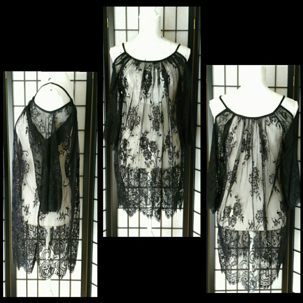 NWOT S/M Lace Lingerie Nightie Dress Coverup
